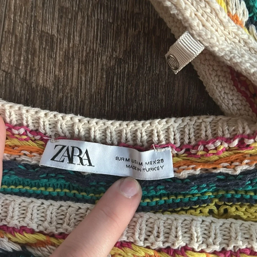 Zara Multicolor Crochet Top - Picture 6 of 8